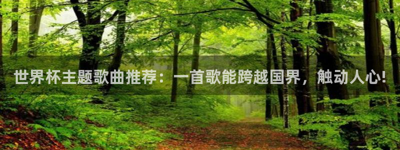 足球世界杯时间：世界杯主题歌曲推荐：一首歌能跨越国界，触动人心!