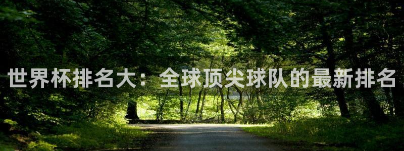 世预赛赛程表：世界杯排名大：全球顶尖球队的最新排名